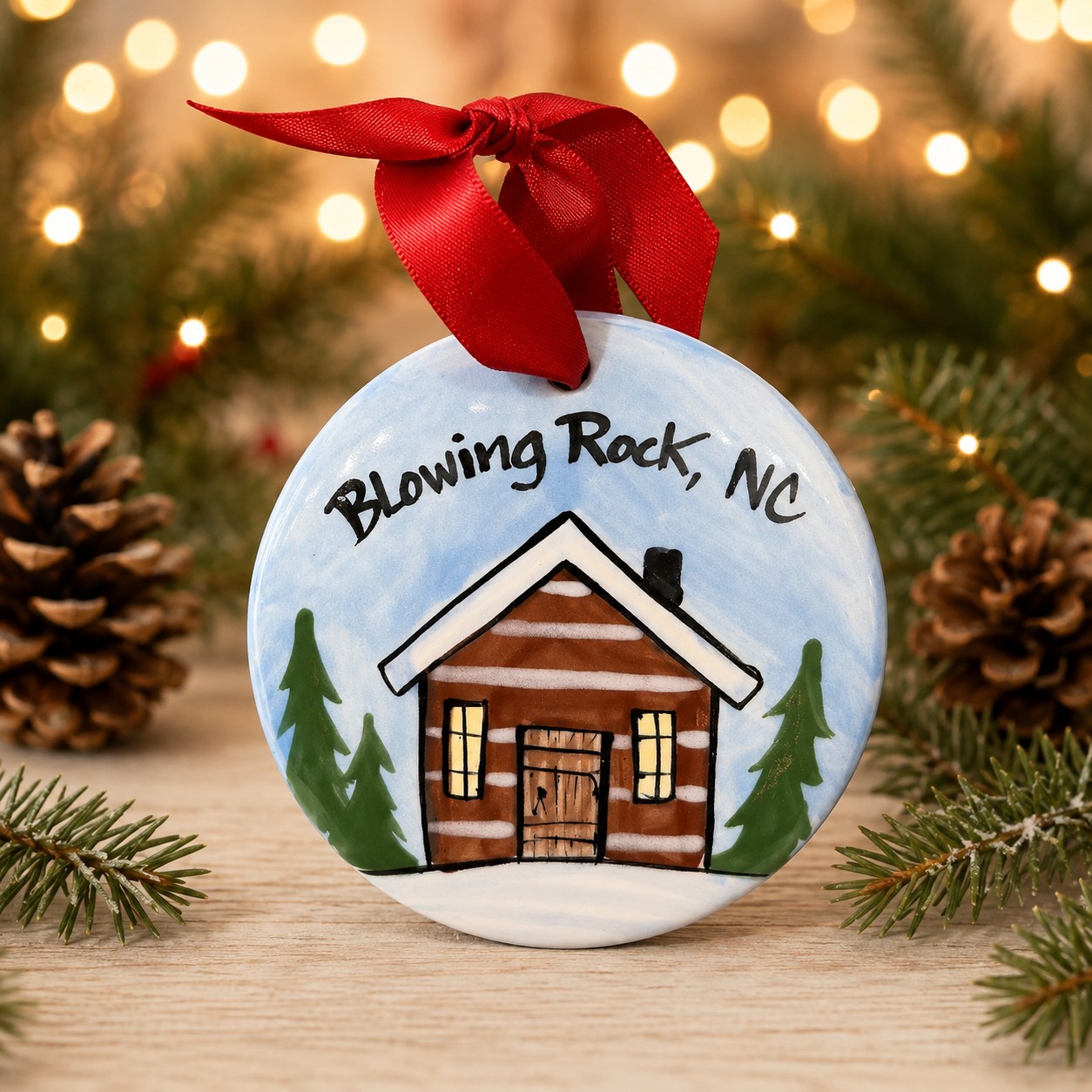 Blowing Rock Cabin Ornament